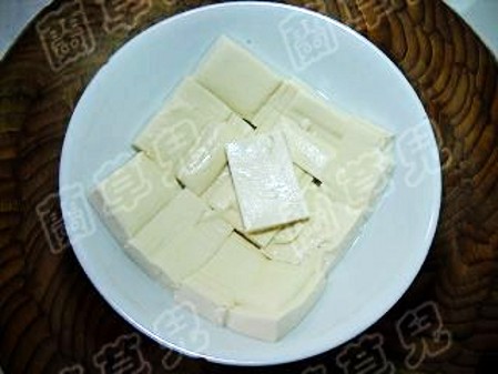 Steamed Fish Tofu with Pickled Vegetables recipe