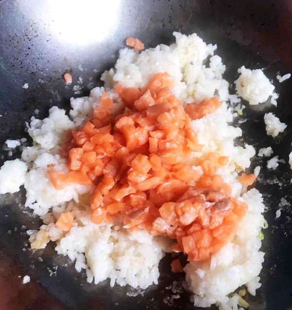 Salmon Fried Rice recipe