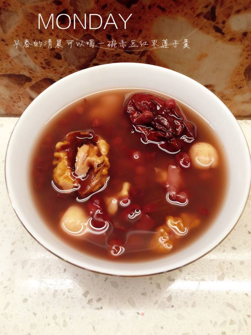 Red Beans, Red Dates and Lotus Seed Soup