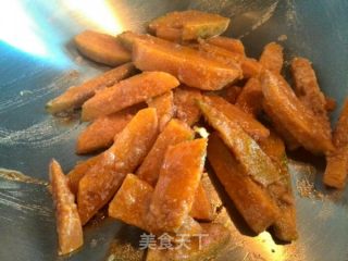 Baked Pumpkin with Salted Egg Yolk recipe