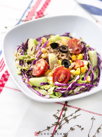 Tuna Vegetable and Fruit Salad recipe