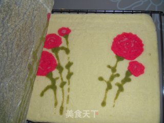 A Gift for Mother's Day-carnation Cake Roll recipe