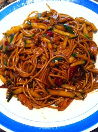 Soba Noodles with Shredded Pork recipe