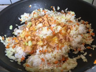 Fried Rice with Foie Gras and Egg#蛋美食# recipe