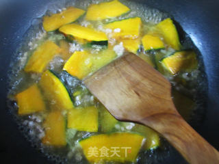 Stir-fried Japanese Pumpkin with Minced Meat recipe