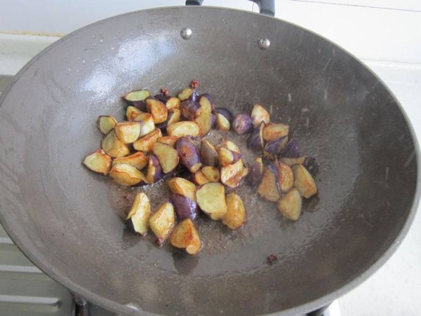 Fried Eggplant with Naan recipe