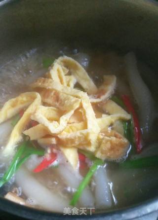 Meatball Soup Rice Cake recipe