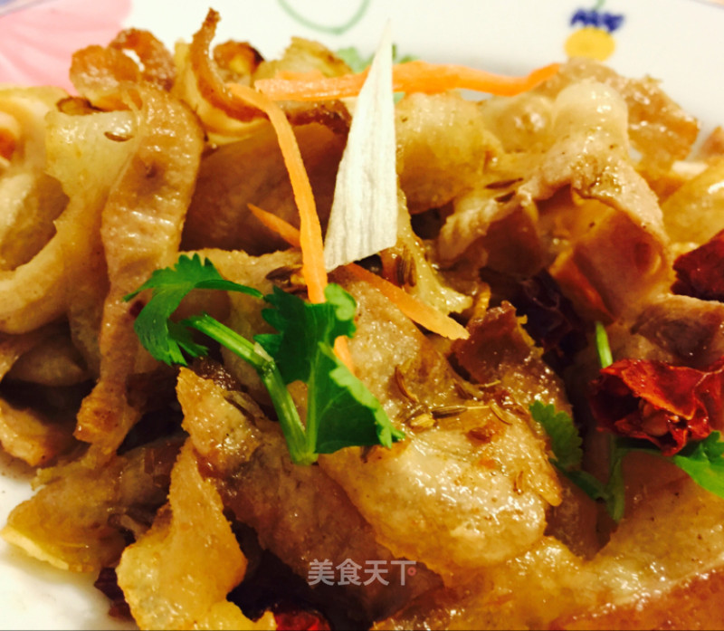 Stir-fried Pork Belly with Salt