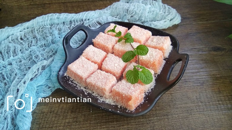 Coconut Watermelon Cold Cake recipe