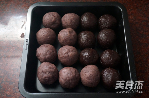 Mooncakes with Egg Yolk and Red Bean Paste recipe