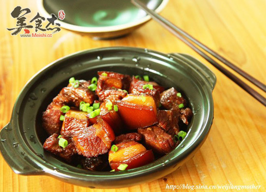 Braised Pork with Plum Dried Vegetables recipe