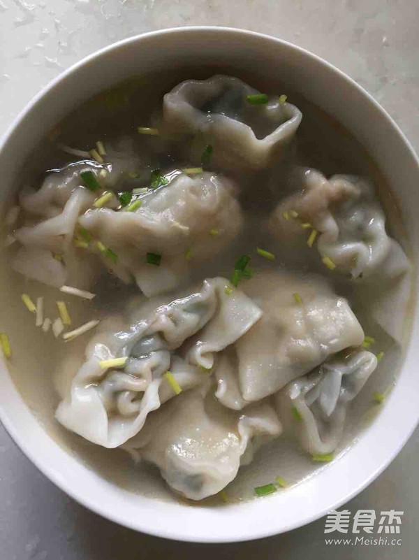 Shrimp and Leek Wonton recipe