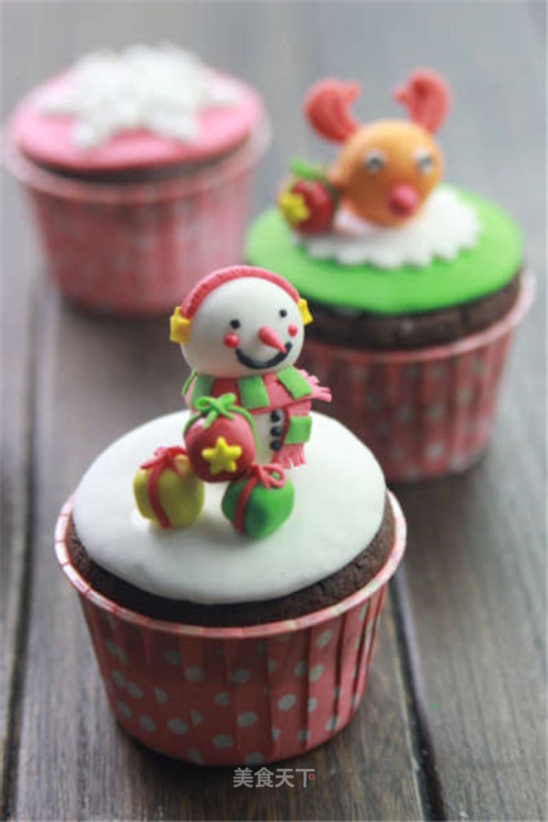 [tomato Recipe] Christmas Cute Pet Fondant Cupcakes-cute Christmas Gifts for Everyone!