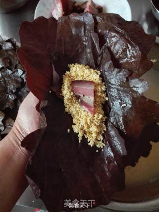 Rhubarb Rice and Bacon Zongzi recipe