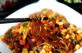 Fried Noodles with Bean Mouth recipe