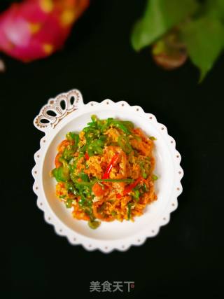 Scrambled Eggs with Green Peppers recipe