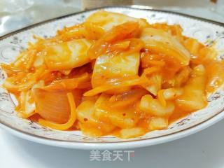 Spicy Stir-fried Rice Cakes recipe