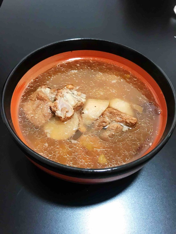 Yam Pork Ribs Soup recipe