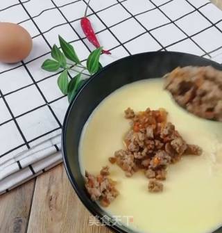 Steamed Egg with Minced Meat recipe