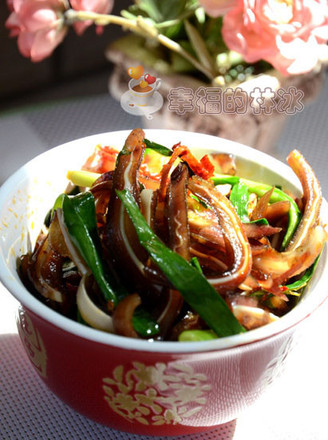 Fragrant Chives and Cured Pork Ears recipe