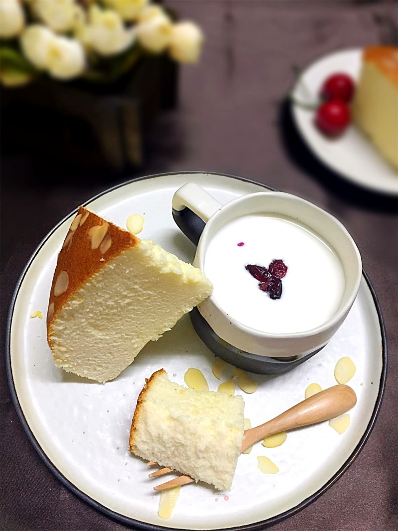 #trust之美# Oil-free Yogurt Almond Cake recipe