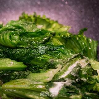 Fried Chinese Lettuce with Fish Sauce recipe