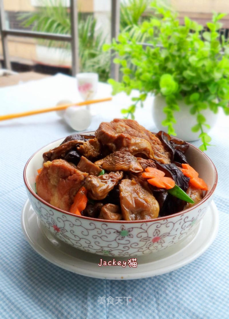 Stewed Pork Ribs with Matsutake recipe