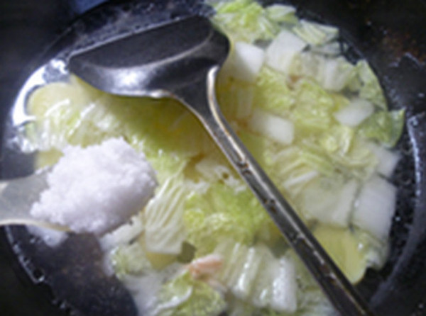 Shrimp and Chinese Cabbage Tofu Soup recipe