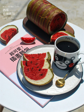 Watermelon Illustration Bread recipe