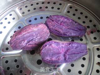 Purple Sweet Potato Mochi recipe