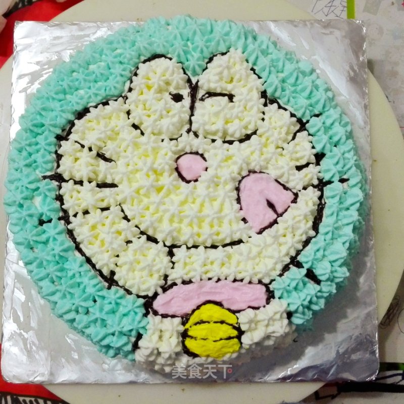 It's The Fat Blue Man-doraemon Cream Cake recipe