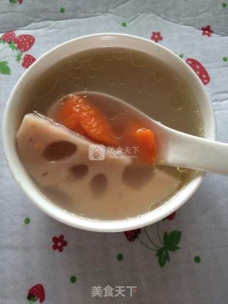 Lotus Root Carrot and Yam Soup recipe
