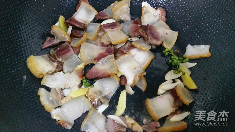 Roasted Bacon with Wild Pine Mushroom recipe