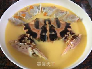 Steamed Red Crab with Eggs recipe