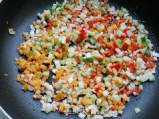 Colorful Vegetable Fried Rice recipe