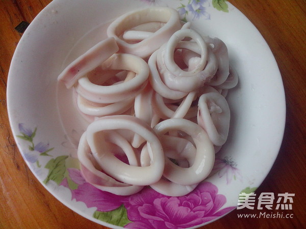 Fried Squid Rings with Kimchi recipe