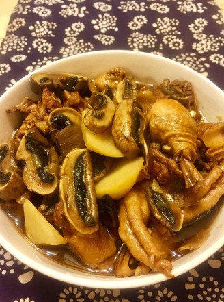 Chicken Stewed with Mushrooms recipe