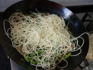 Braised Noodles with Pork Belly and Beans recipe