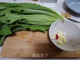 Stir-fried Lettuce with Garlic recipe