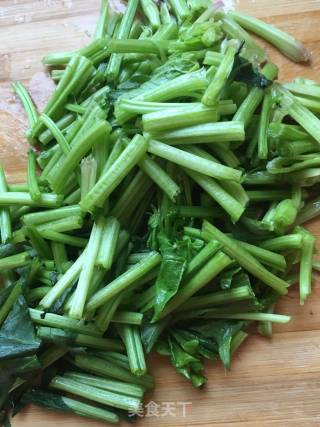 Spinach with Garlic Sesame Sauce recipe