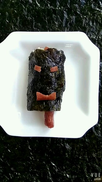 Beef Sausage and Seaweed Rice Roll recipe
