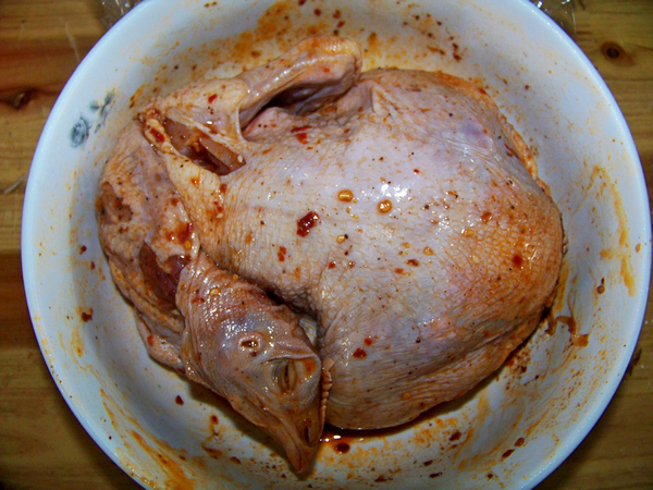 Roasted Chicken with Spiced Spicy Oil recipe