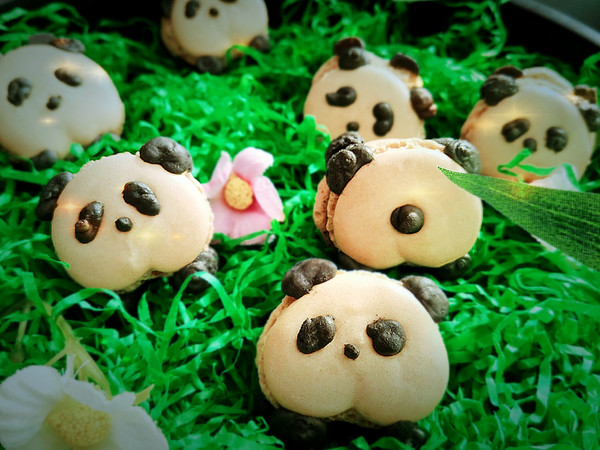 Panda Macaron recipe