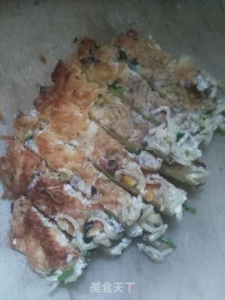 Delicious Instant Noodle Omelette recipe