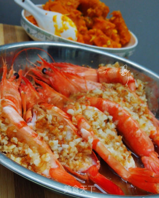 Steamed Back Shrimp with Garlic Vermicelli recipe