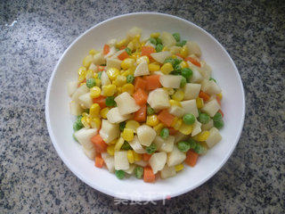 Mixed Vegetables Zizania White Grains recipe