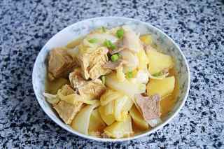 Frozen Tofu Stewed with Cabbage recipe