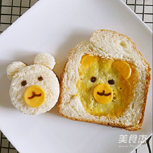 Cute Bear Toast recipe