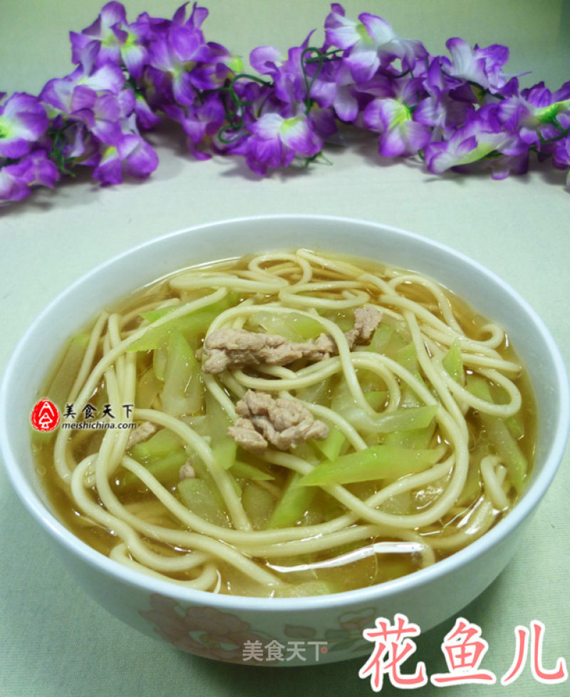 Tenderloin Noodle Soup with Night Blossom recipe