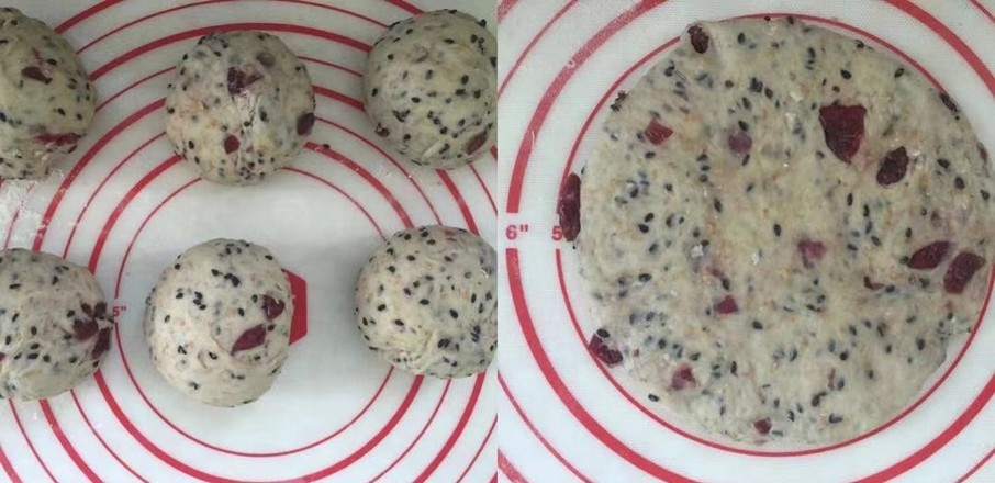 Whole Wheat Black Sesame Cranberry Bread recipe